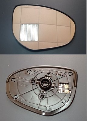 Mazda 2 DE (Мазда 2) 2007-2014 вкладиш дзеркала правого (скло, дзеркальний елемент) 4533554m фото