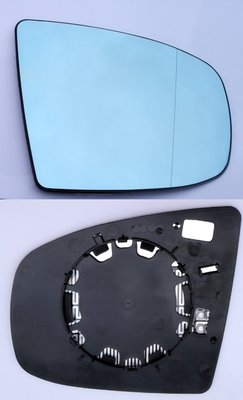 Скло дзеркала (вкладиш, дзеркальний елемент) правий голубой BMW X6 e71 (БМВ Х6 е71) (2 контакта) 2051554E фото