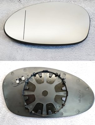 Вкладиш (дзеркальний елемент) дзеркала лівого BMW 3 e90 / e91 (БМВ е90 / е91) хром 2004-2009 2001548E фото