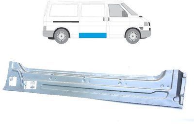Корыто (ремчасть) правой двери (раздвижной) VW Transporter T4 (Фольксваген Т4) 956640-2 фото