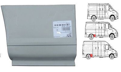 Ремчастина задньої арки правої між колесом та розсувними дверима Jumper / Ducato / Boxer 57028441 фото