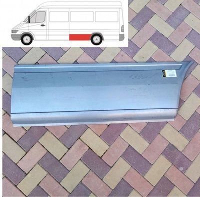 Поріг лівий задній перед колесом довга база Mercedes Sprinter / VW LT (Мерседес Спринтер / Фольксваген ЛТ) 1995-2006 50628383 / 3546 565 фото
