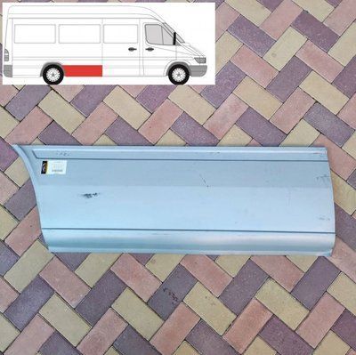 Поріг правий задній перед колесом довга база Mercedes Sprinter / VW LT (Мерседес Спринтер / Фольксваген ЛТ) 1995-2006 50628483 / 3546 566 фото