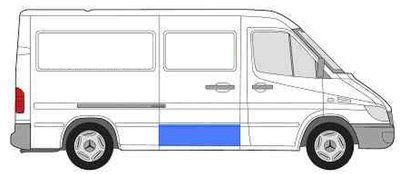 Ремчастина обшивки двері боковой правої Mercedes Sprinter / VW LT (Мерседес Спринтер / Фольксваген ЛТ) 1995-2006 506240-2 фото