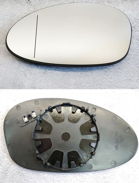 Вкладыш (зеркальный элемент) зеркала левого, хром BMW 3 e46 M3 (БМВ 3 е46 М3) 1998-2006 2001548E фото